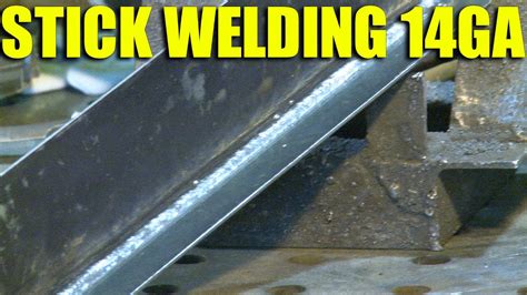 16ga sheet metal welding with stick|welding sheet metal stick problems.